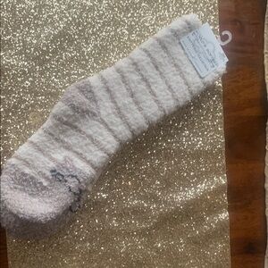 Cozy Fuzzy Socks - White and Gray